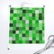 Green Computer Video Games Gaming Kids Gaming Pixels Squares Custom Printed Fabric by Spoonflower Various Fabrics by the Yard or Fat Quarter